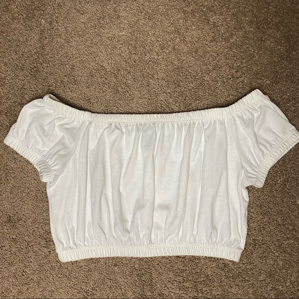 White cropped/bandeau top